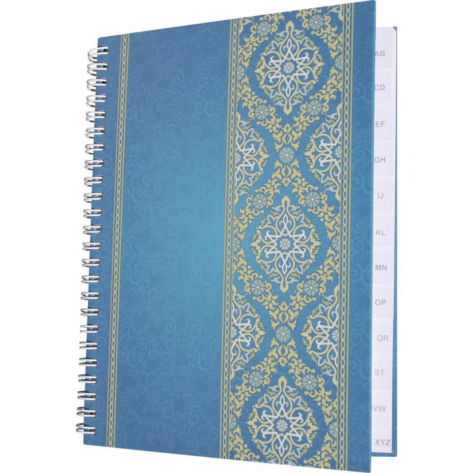 Notizbuch mit Register A-Z "Blue Orient" - A5, 48 Blatt