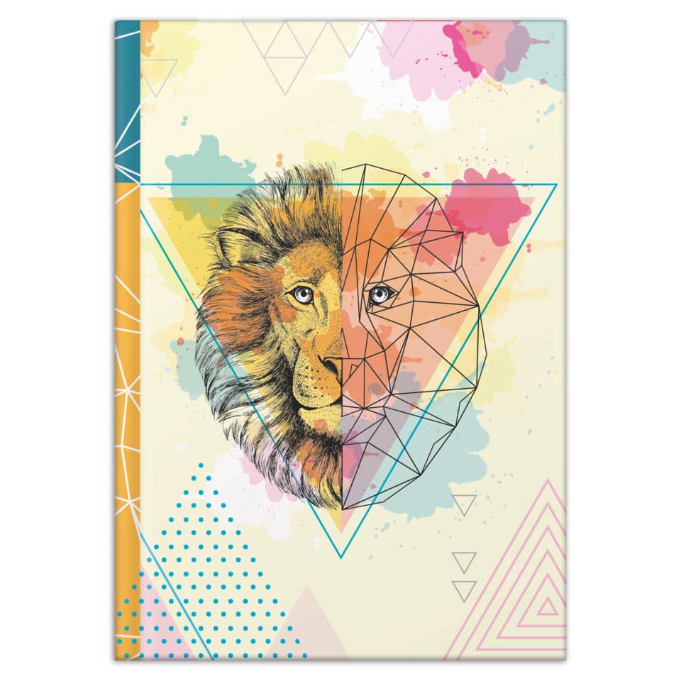 Notizbuch Lion - A4, Hardcover, 96 Blatt, blanko