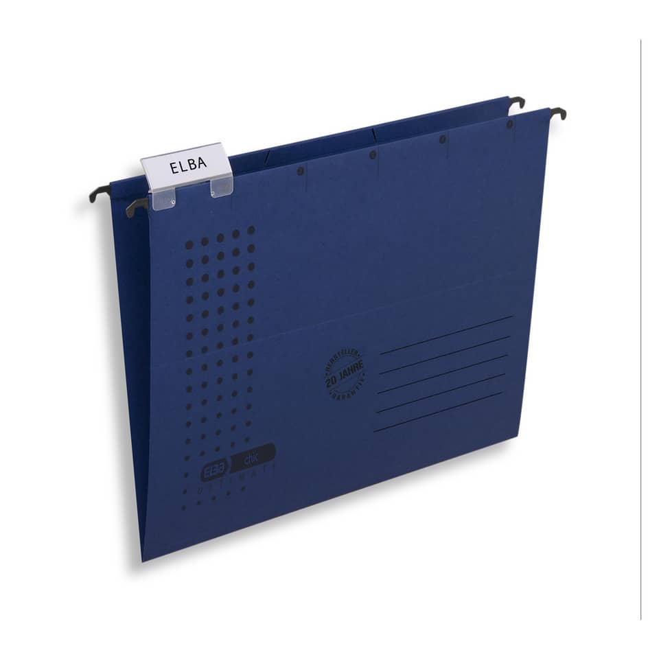 Hängemappe chic - Karton (RC), 230 g/qm, A4, dunkelblau