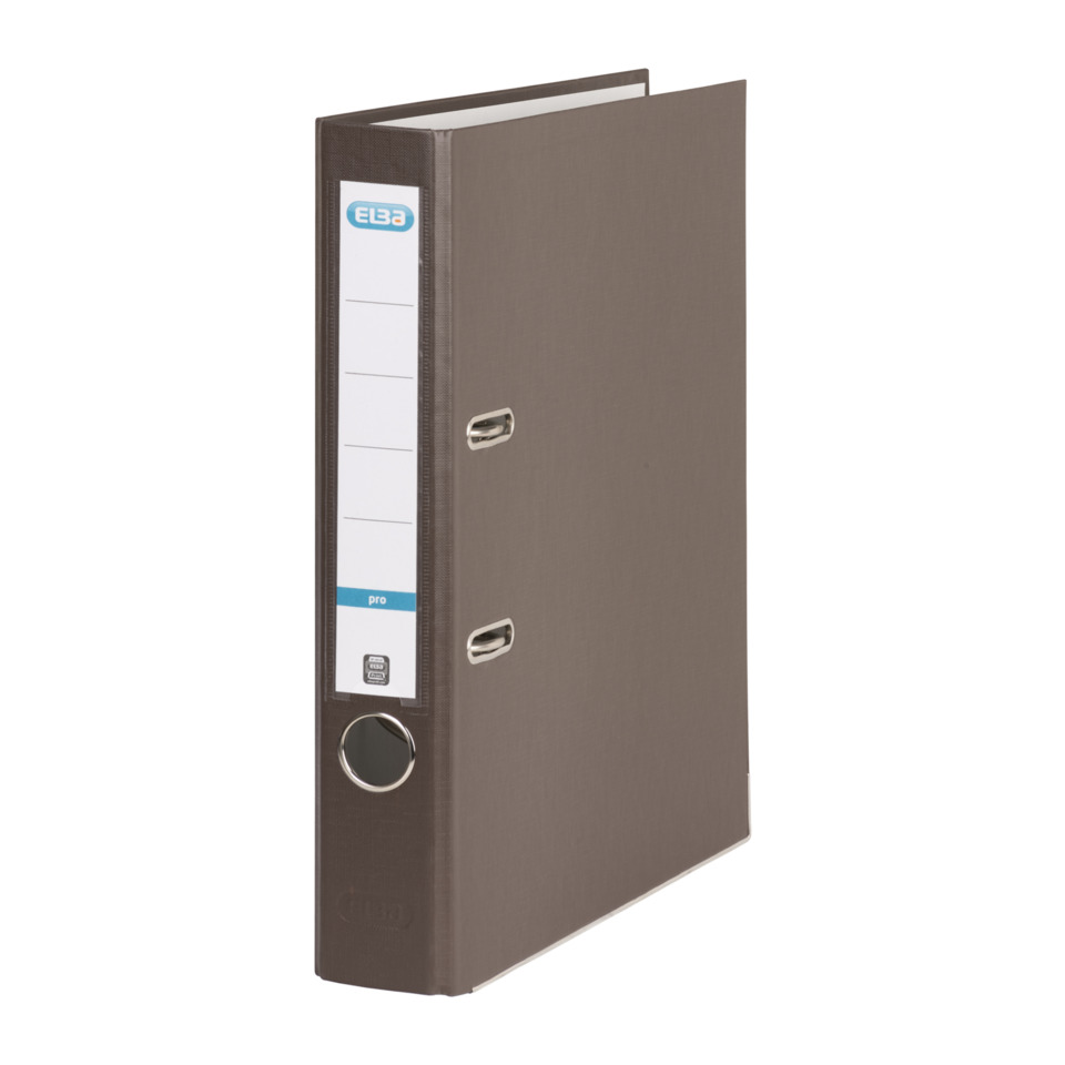 Ordner smart Pro PP/Papier, mit auswechselbarem Rückenschild, Rückenbreite 5 cm, braun