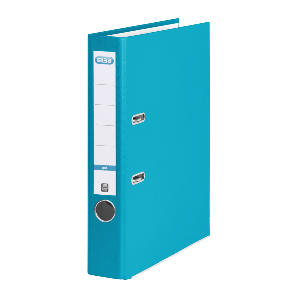 Ordner smart Pro PP/Papier, mit auswechselbarem Rückenschild, Rückenbreite 5 cm, türkis