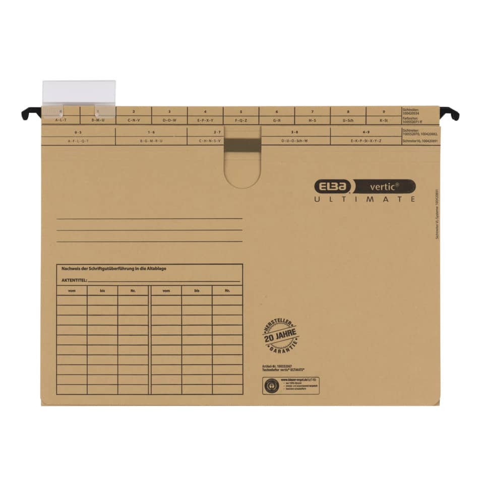 Taschenhefter vertic® ULTIMATE® - A4, 230 g/qm