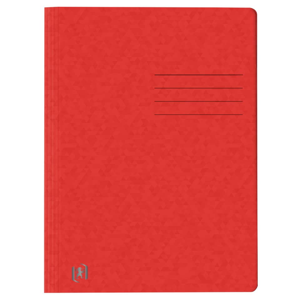 Schnellhefter TOP FILE+ - A4, Karton 390g/qm, kfm. und Amtsheftung, rot