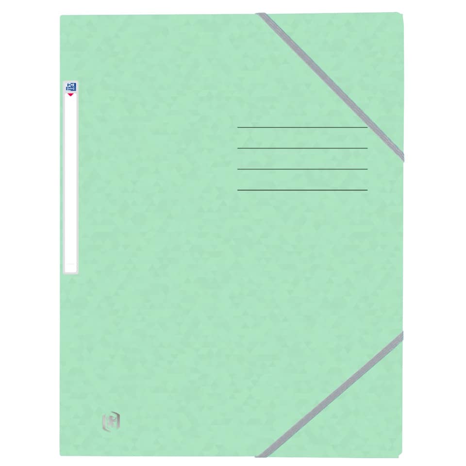 Eckspannmappe TOP FILE+ - A4, 390 g/qm, Karton, Gummizug, pastellgrün