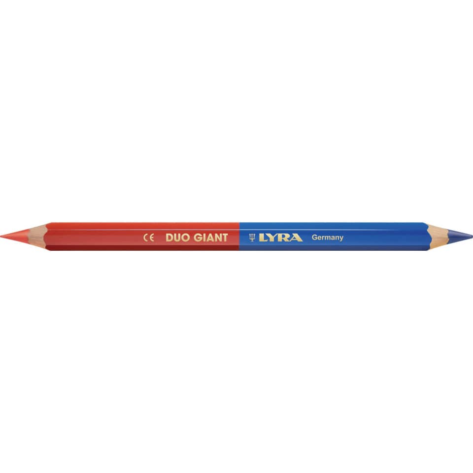 Farbstift Duo Giant rot/blau