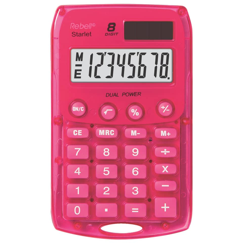 Taschenrechner STARLET BX - pink