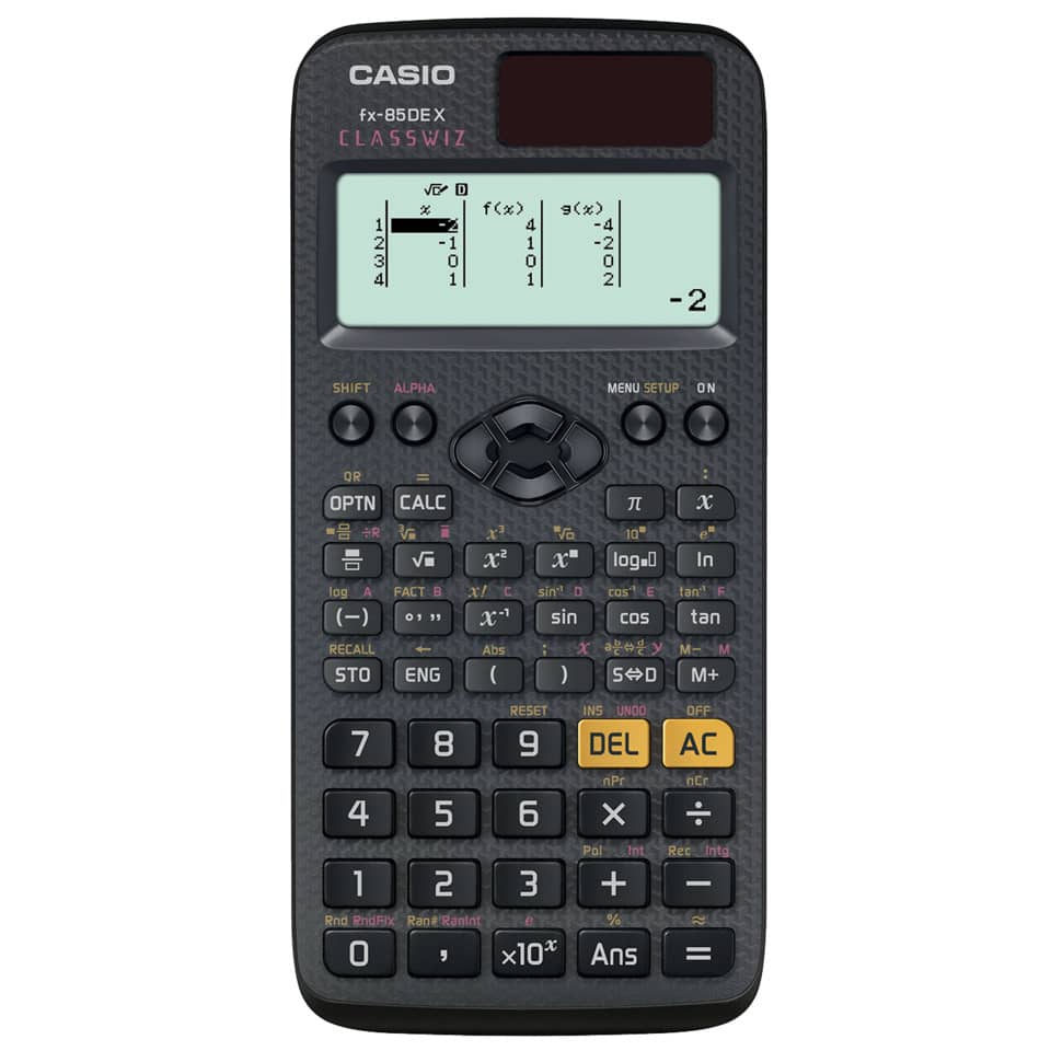 Technischer Schulrechner ClassWiz FX-85DEX-S-ET- 325 Funktionen, Solar/Batterie