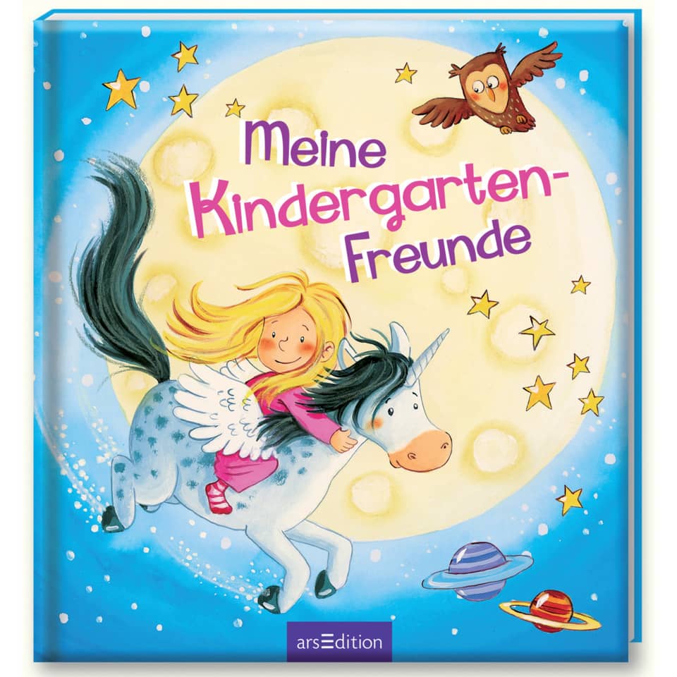 Meine Kindergarten-Freunde Einhorn - 64 illustrierte Seiten mit Gitter-Effekt, 20 x 21,5 cm