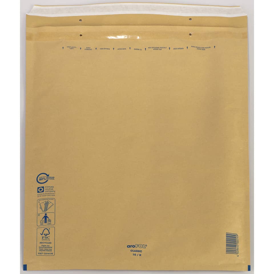 Luftpolstertasche braun 350x470 Gr.10