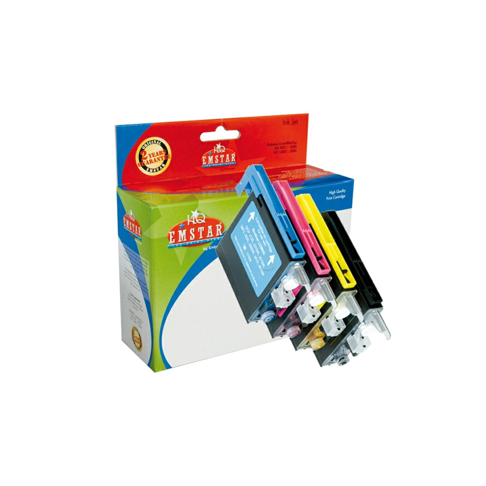 Alternativ Emstar Tintenpatrone MultiPack Bk,C,M,Y XL (10BRDCPJ125MULTI-B60,B60)