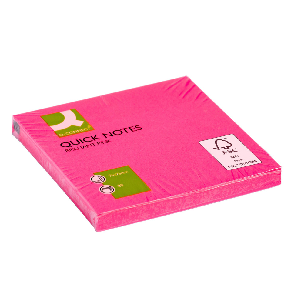 Haftnotizen Brilliant - 76 x 76 mm, pink