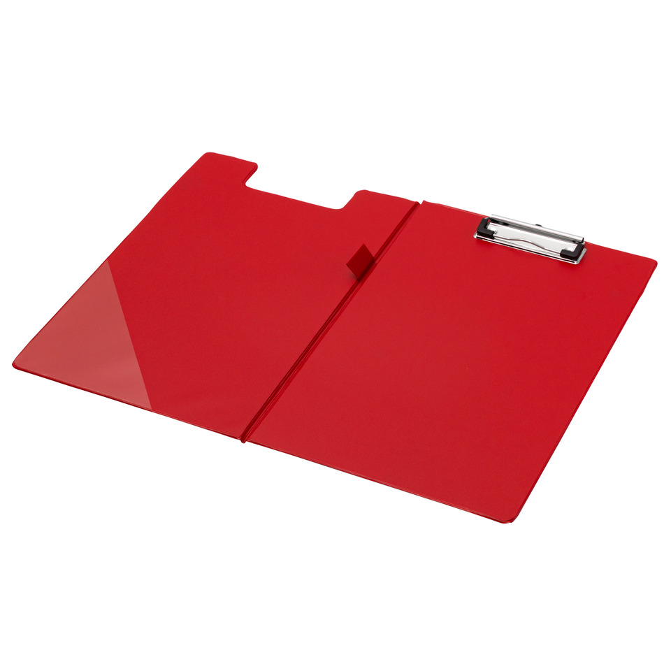 Klemmmappe mit Folienüberzug - rot