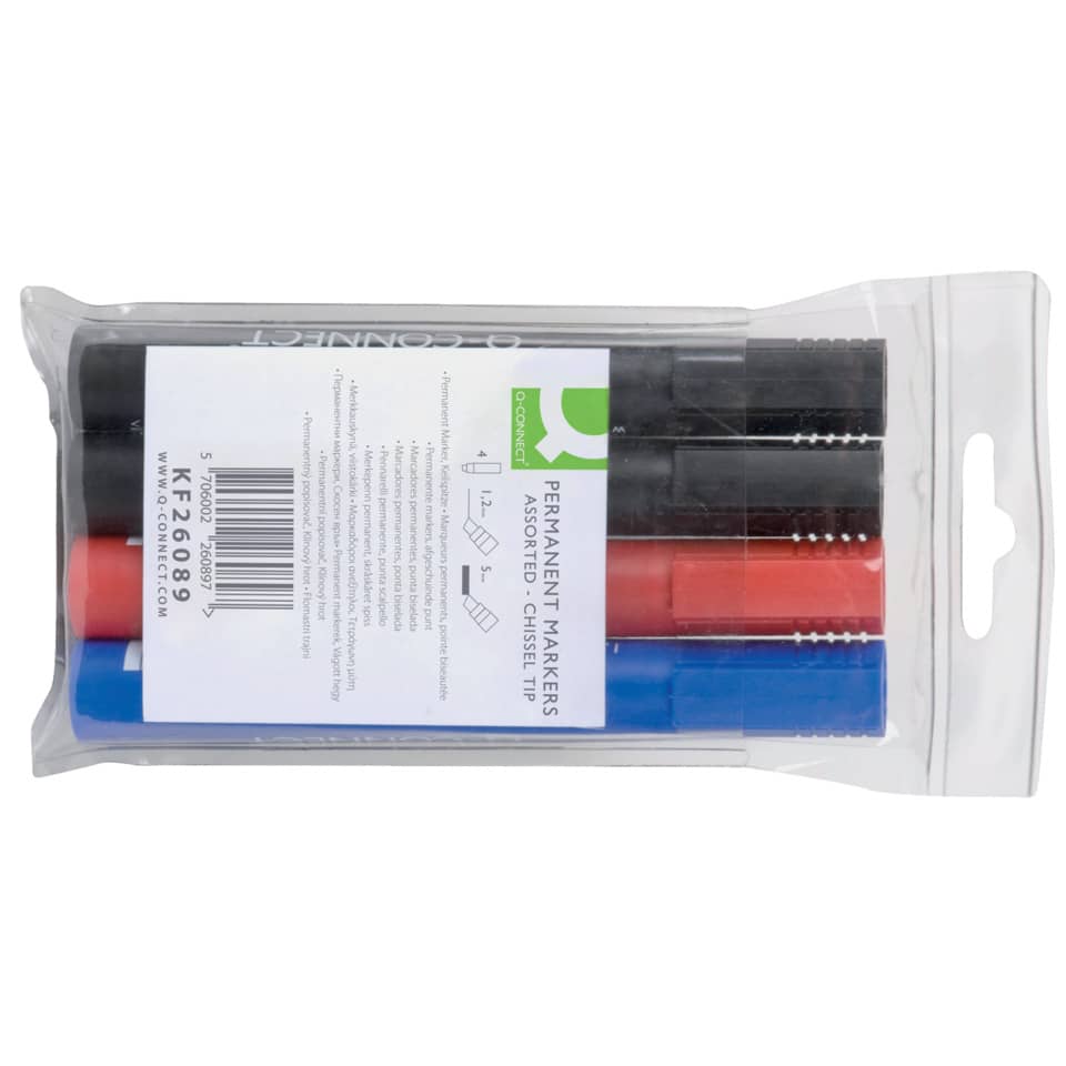 Permanentmarker - ca. 2 - 5 mm, 4-er Pack