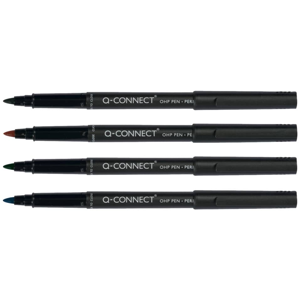 Faserschreiber - permanent, ca. 1 mm (M), 4er Pack