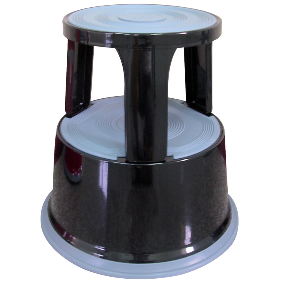 Rollhocker aus Metall - Gewicht 5 kg, schwarz