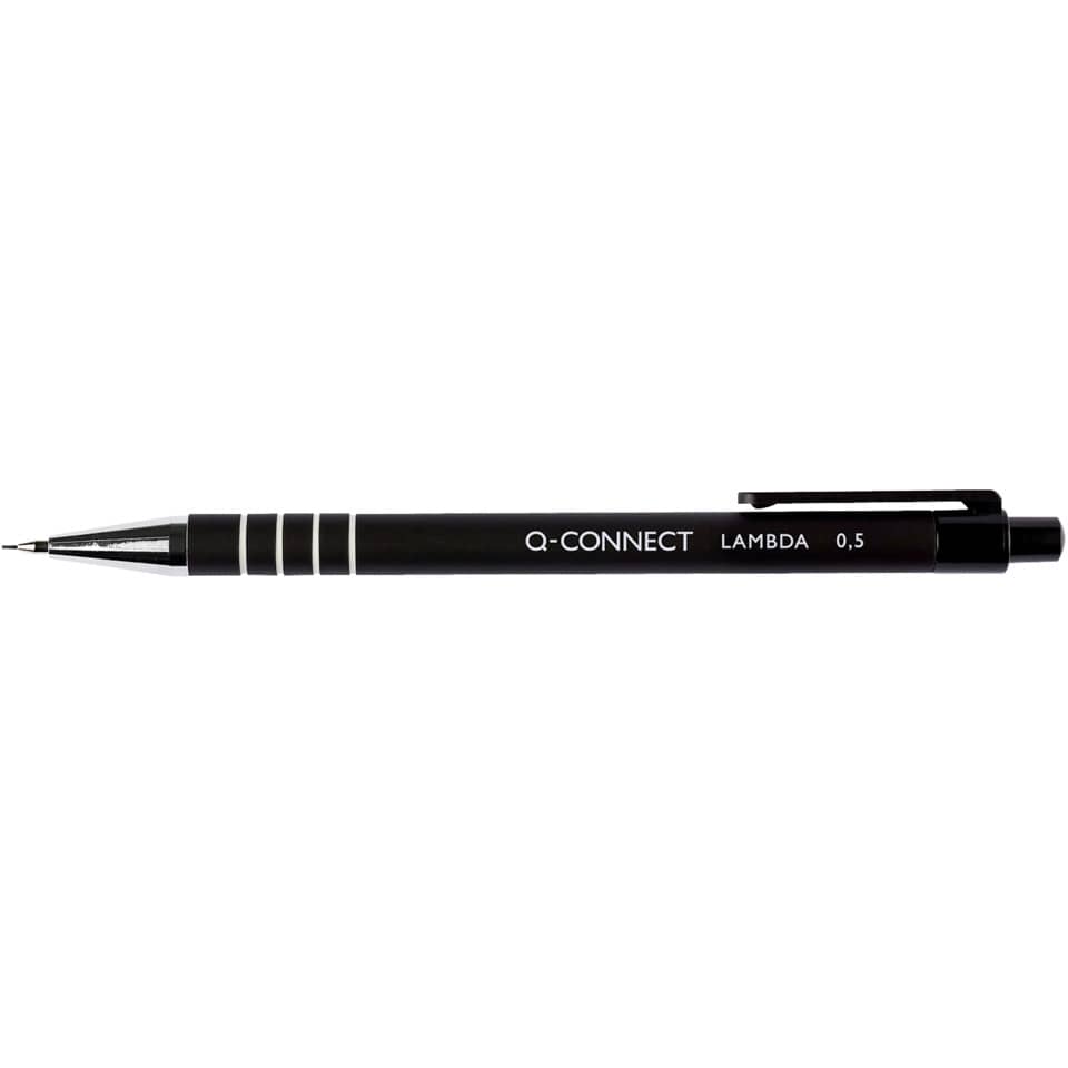 Druckbleistift Lamda, 0,5 mm, ohne Härtegradkennzeichnung, schwarz