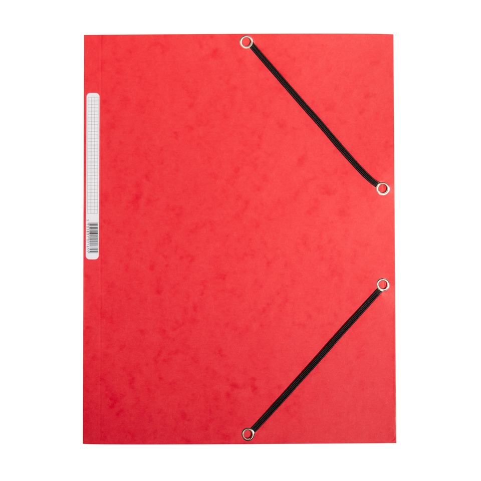 Eckspanner - Karton A4 mit Gummizug rot