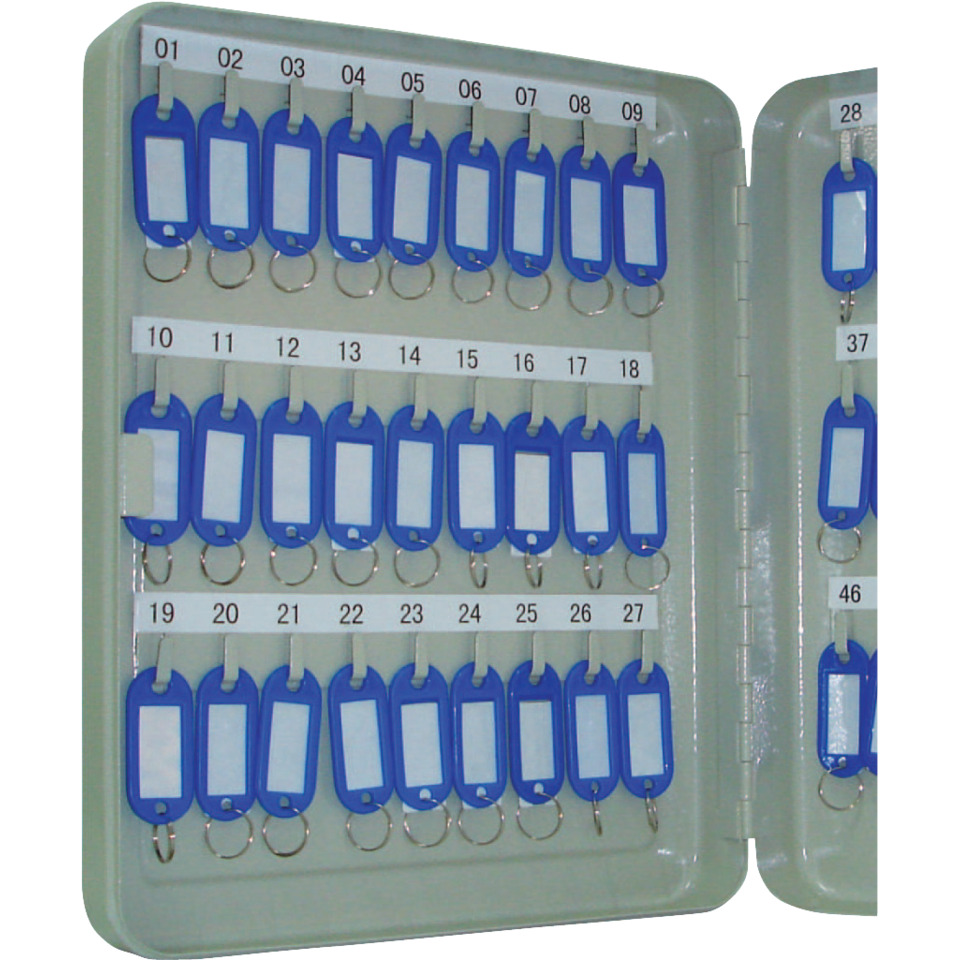 Schlüsselschrank Pearl grey - 54 Haken, Zylinderschloss