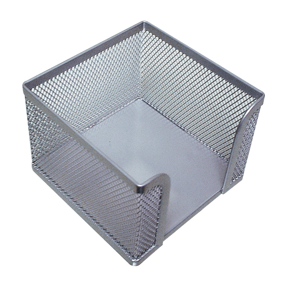 Zettelbox Metalldraht - silber