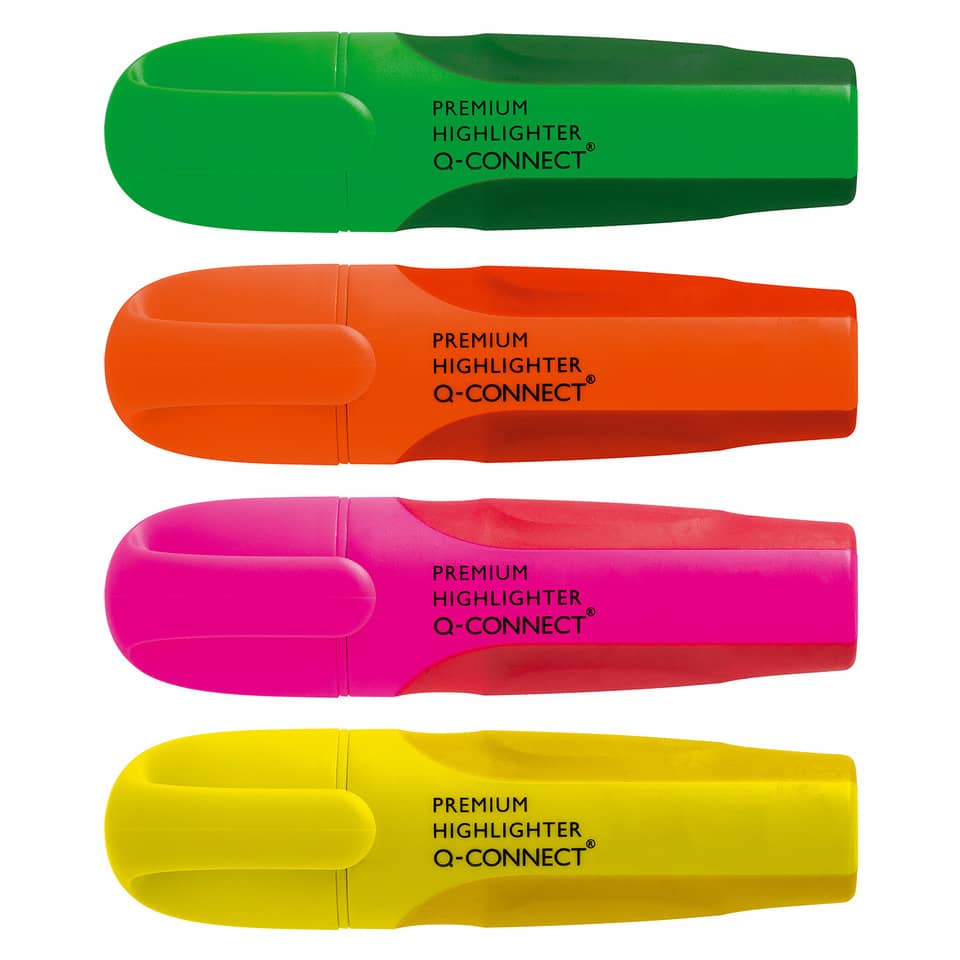 Textmarker Premium - ca. 2 - 5 mm, 4-er Pack
