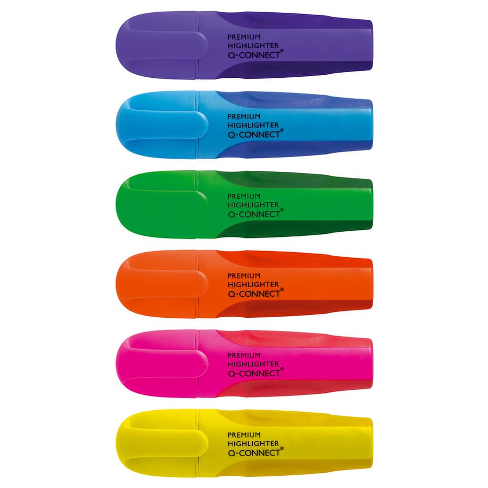 Textmarker Premium - ca. 2 - 5 mm, 6-er Pack