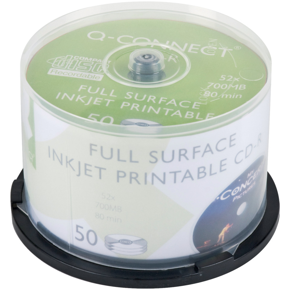 CD-R 50er Spindel bedruckbar inkl. URA, 700MB, 80Min