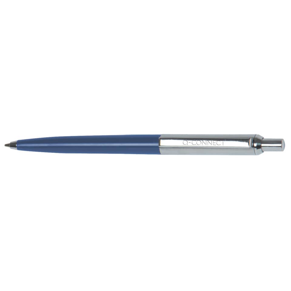 Druckkugelschreiber - M, blau/silber