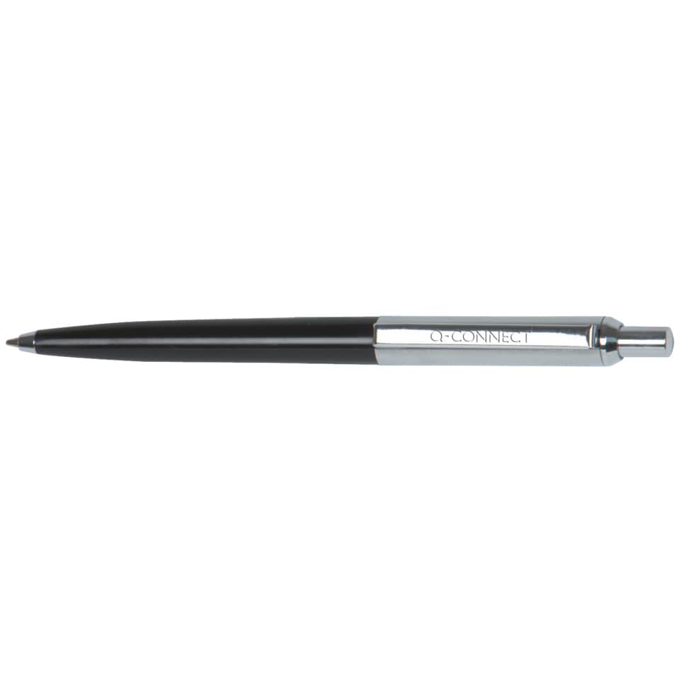 Druckkugelschreiber - M, schwarz/silber