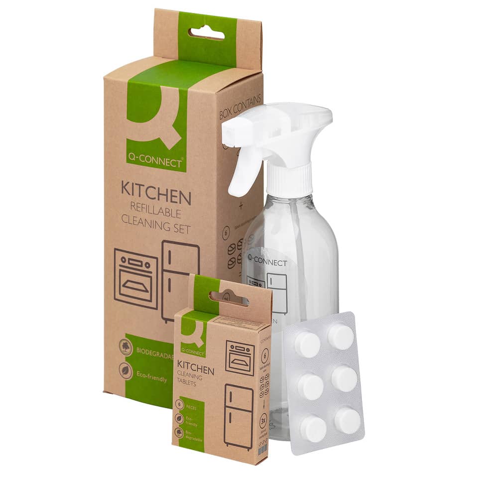 Küchenreiniger Sprühflasche + 6 Nachfülltabs