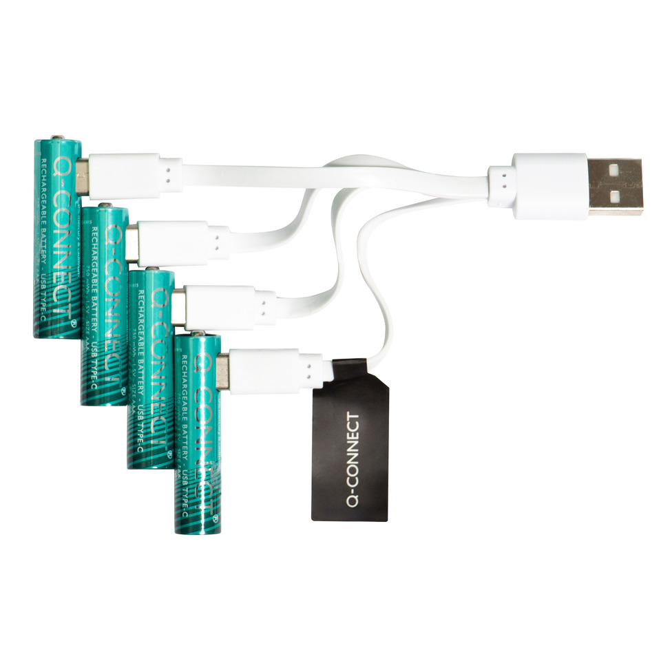 Batterie Akku/USB-C, HR03/AAA/Micro, NiMH 500mAh, 4 Stück
