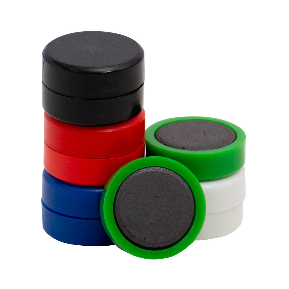 Magnet 10ST Ø25mm sortiert