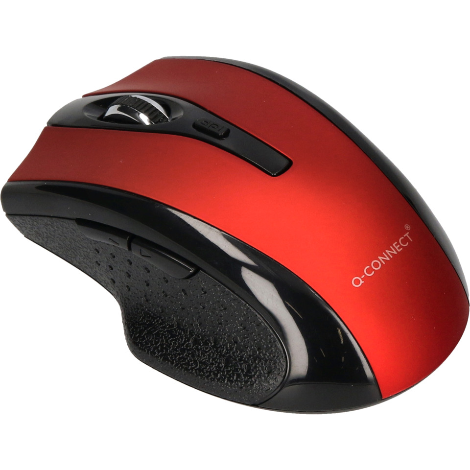 Maus Funk optisch kabellos schwarz/rot