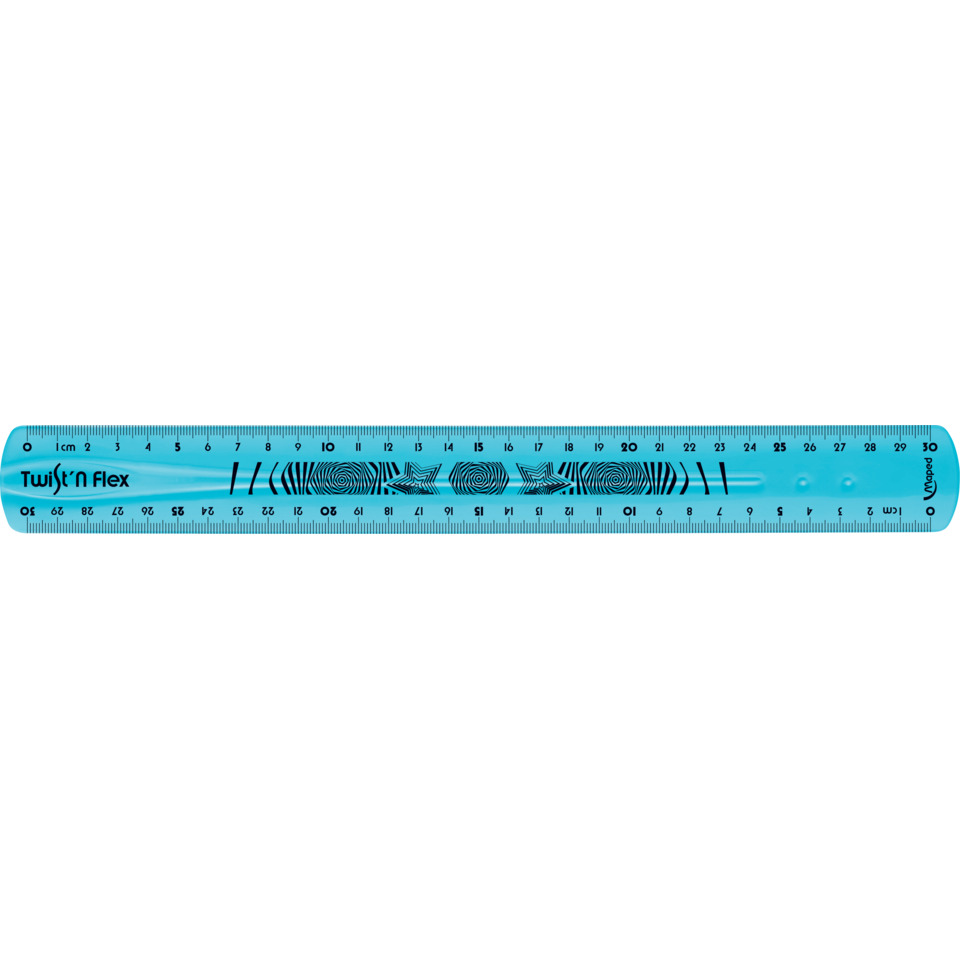 Lineal Twist'n Flex - 30 cm, sortiert, im Kunststoff-Etui