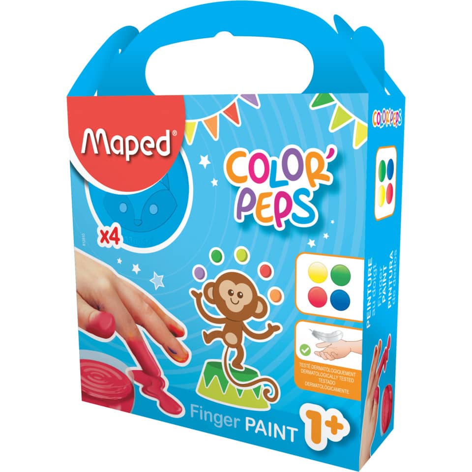 Fingerfarben-Set Color'Peps - 4x 80ml sortiert