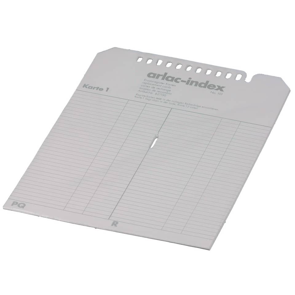 Ersatzregister für Telefonregister "Index"