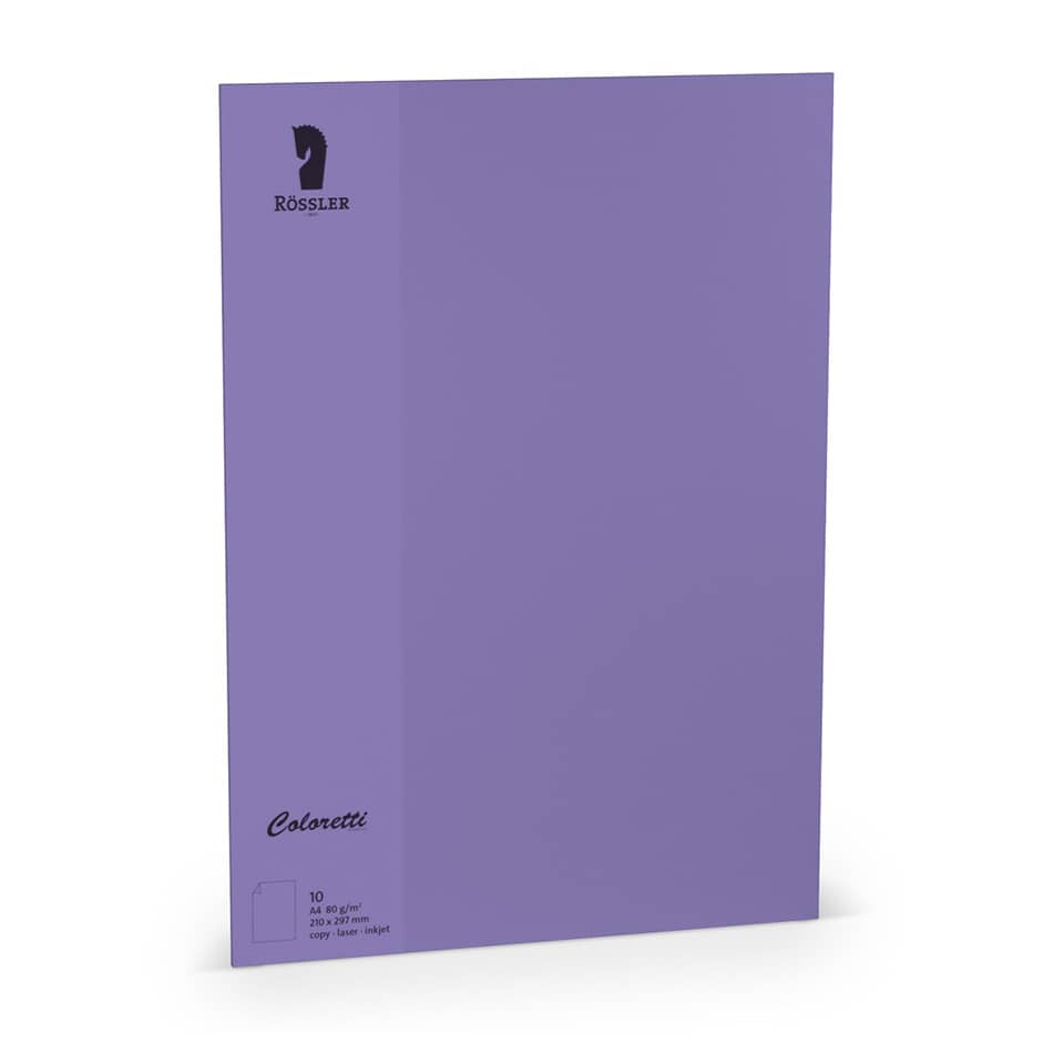 Coloretti Briefbogen - A4, 80g, 10 Blatt, lila