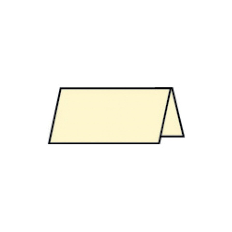 Tischkarte Paperado - 10 x 10 cm, 220 g/qm, chamois gerippt