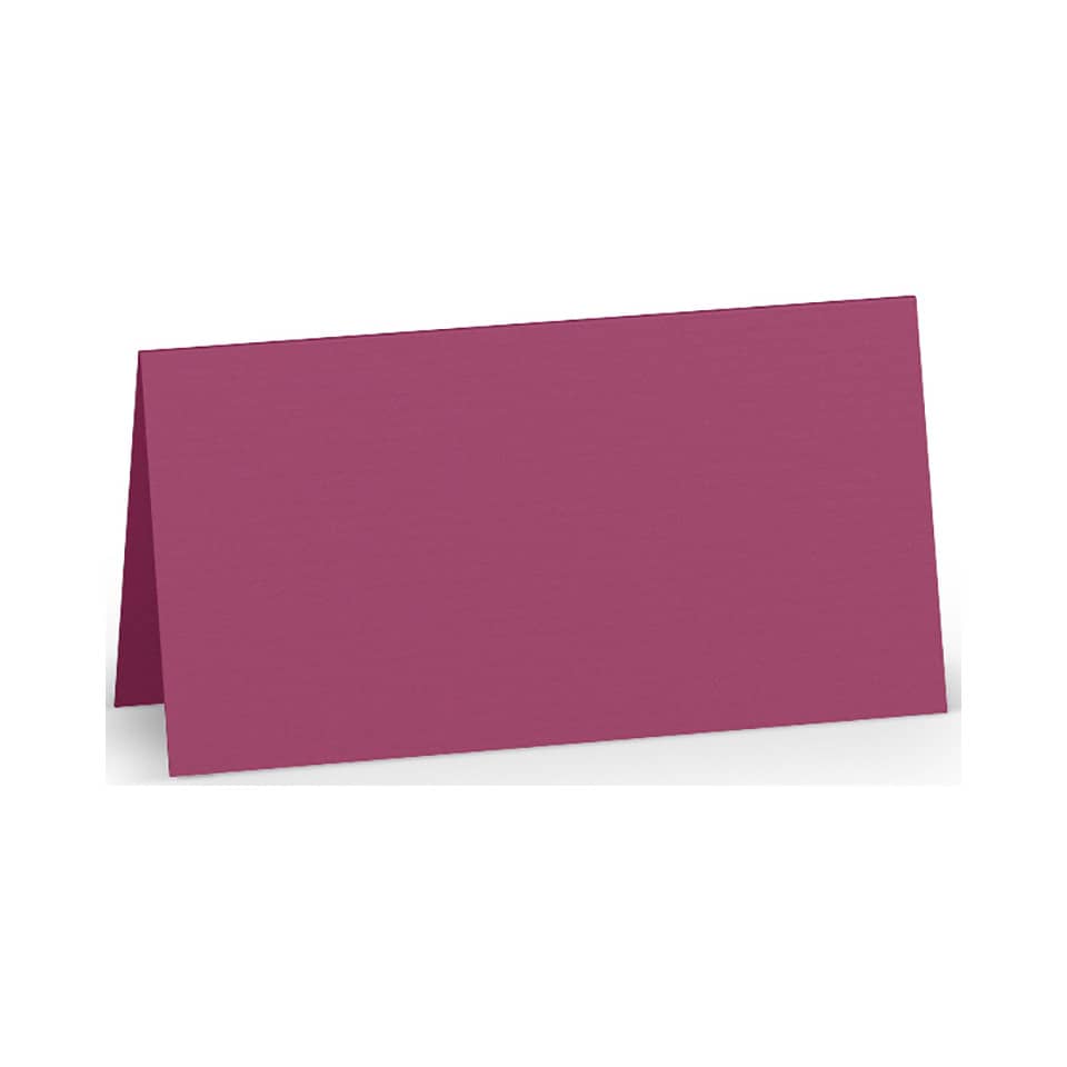 Tischkarte Paperado - 10 x 10 cm, 220 g/qm, amarena gerippt
