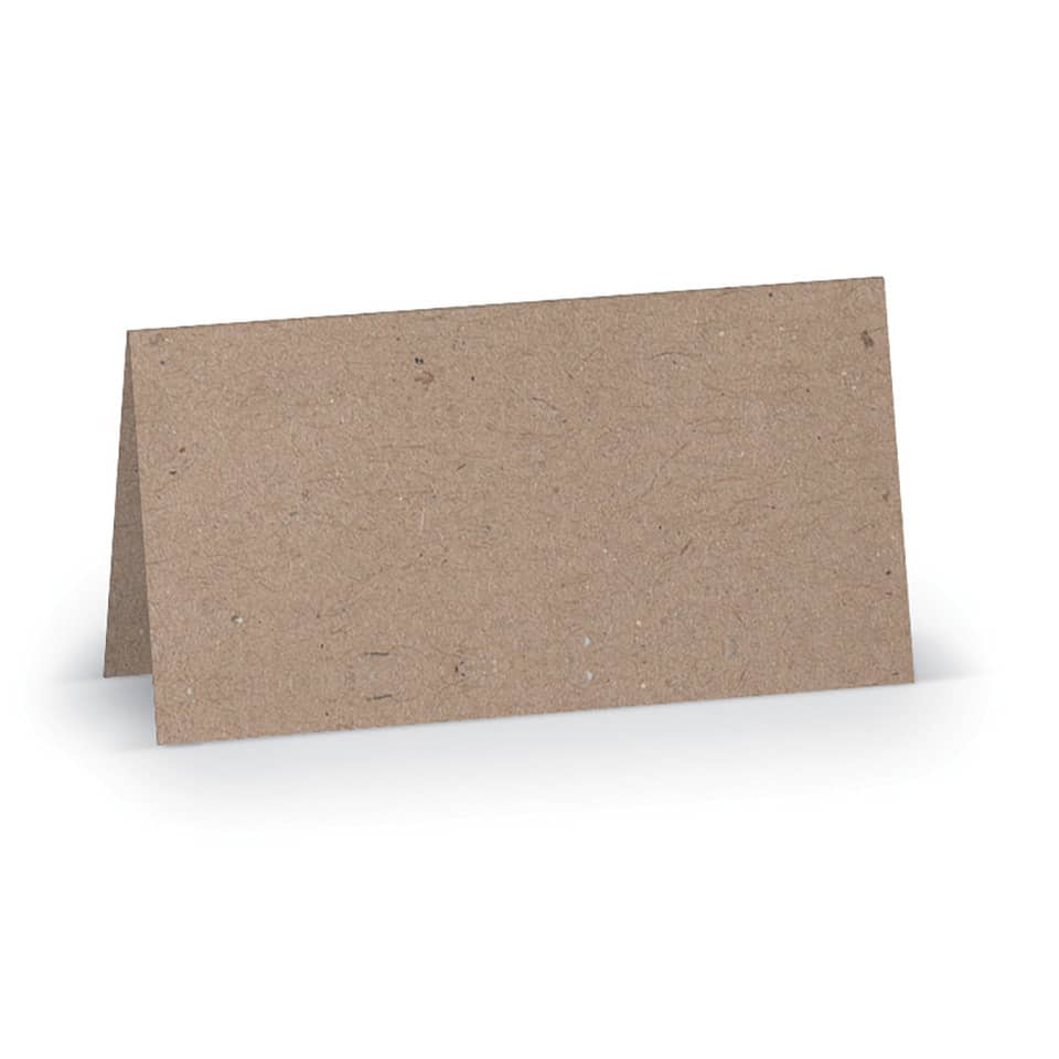 Tischkarte Paperado - 10 x 10 cm, 250 g/qm, kraft