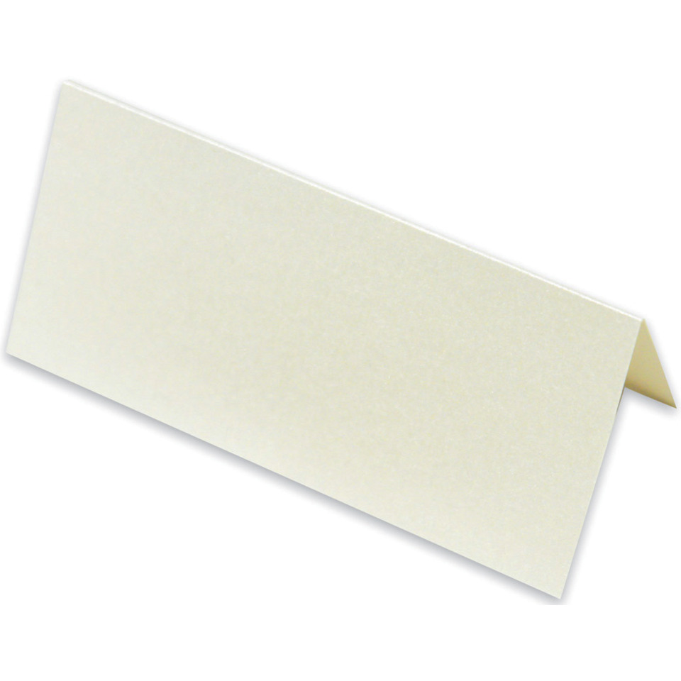 Tischkarte Paperado - 10 x 10 cm, 250 g/qm, candle light metallic