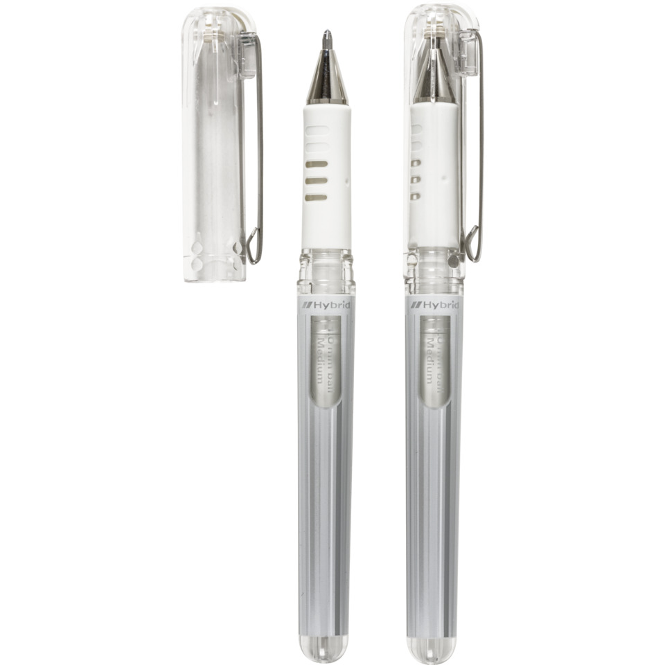 Gel-Tintenroller Hybrid METALLIC GIANTS - 0,5 mm, weiß