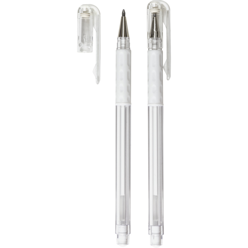 Gel-Tintenroller Hybrid - 0,4 mm, fluoreszent weiß