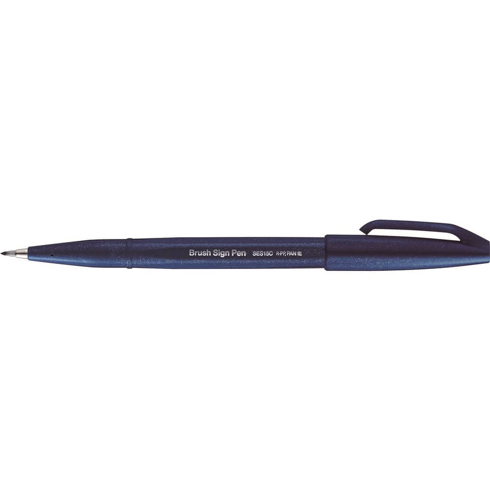 Kalligrafiestift Sign Pen Brush - Pinselspitze, nachtblau