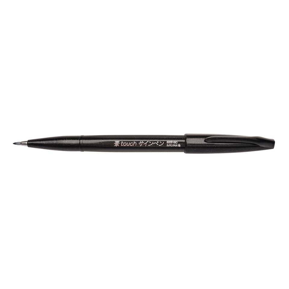 Kalligrafiestift Sign Pen Brush - Pinselspitze, schwarz