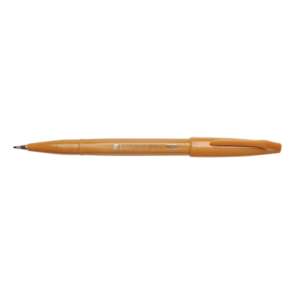Kalligrafiestift Sign Pen Brush - Pinselspitze, ocker