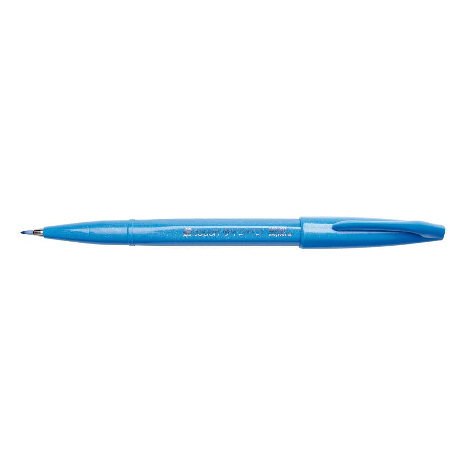 Kalligrafiestift Sign Pen Brush - Pinselspitze, hellblau