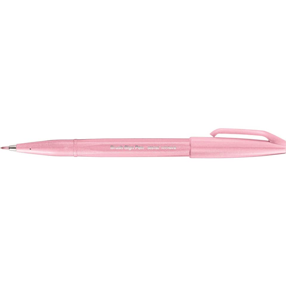 Kalligrafiestift Sign Pen Brush - Pinselspitze, blassrosa