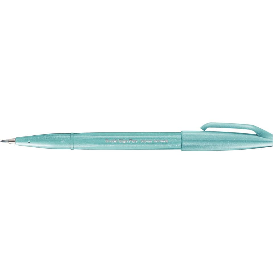 Kalligrafiestift Sign Pen Brush - Pinselspitze, azurblau