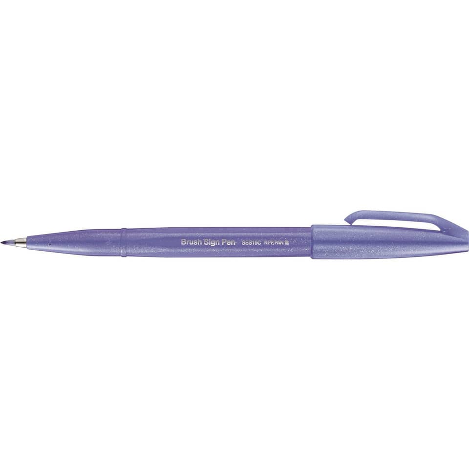 Kalligrafiestift Sign Pen Brush - Pinselspitze, blauviolett