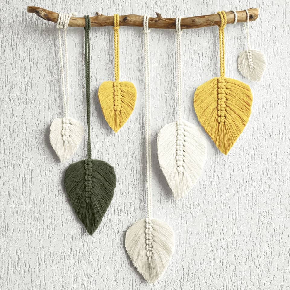 Motivserviette, Makramee-Saison, 33 x 33 cm, 3-lagig, 20 Stück